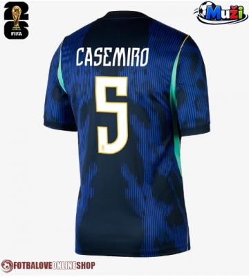 Brazílie Casemiro #5 Venkovní Dres MS 2026 Krátkým Rukávem